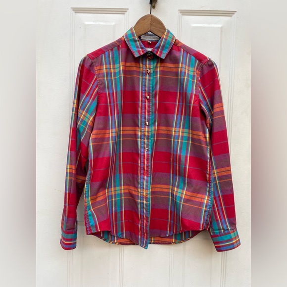 Vintage 1980’s plaid button up - Picture 1 of 3
